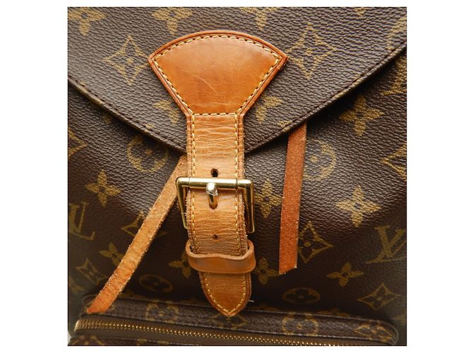 Zaino Louis Vuitton Monogram Montsouris GM Marrone - vista 8