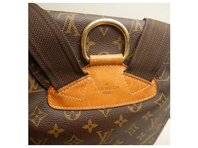 Zaino Louis Vuitton Monogram Montsouris GM Marrone - vista 9