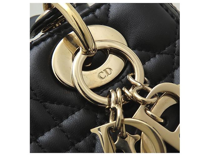 Borsa piccola Christian Dior Lady My ABCDior Nero - vista 29