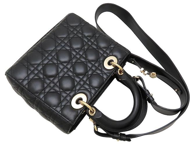 Borsa piccola Christian Dior Lady My ABCDior Nero - vista 5