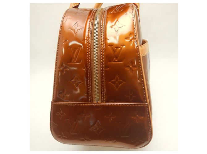 Borsa Louis Vuitton Vernis Tompkins Square Bronzo Monogramma - vista 10