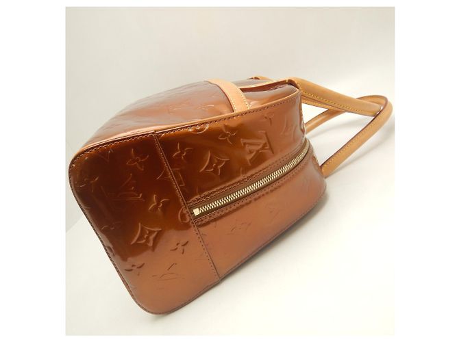 Borsa Louis Vuitton Vernis Tompkins Square Bronzo Monogramma - vista 4