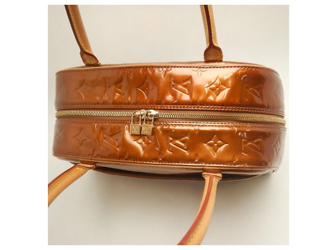 Borsa Louis Vuitton Vernis Tompkins Square Bronzo Monogramma - vista 6