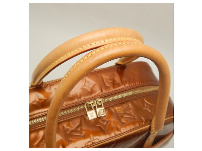 Borsa Louis Vuitton Vernis Tompkins Square Bronzo Monogramma - vista 8