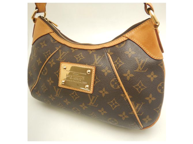 Borsa a tracolla Louis Vuitton Monogram Thames PM Marrone Monogramma - vista 14