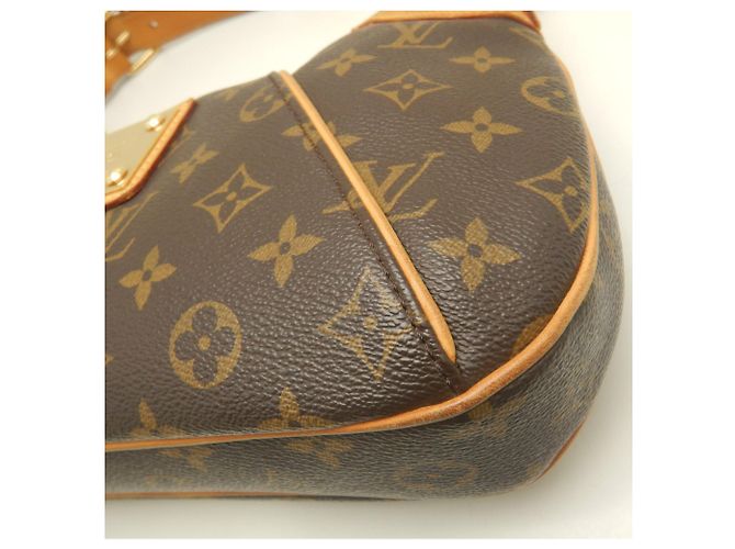 Borsa a tracolla Louis Vuitton Monogram Thames PM Marrone Monogramma - vista 17