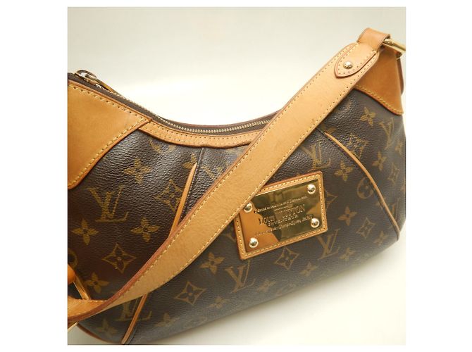 Borsa a tracolla Louis Vuitton Monogram Thames PM Marrone Monogramma - vista 7