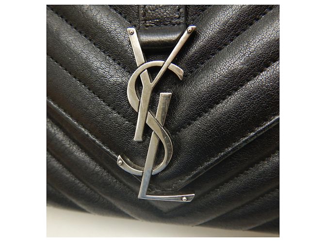 Borsa Yves Saint Laurent College Medium Nero - vista 14