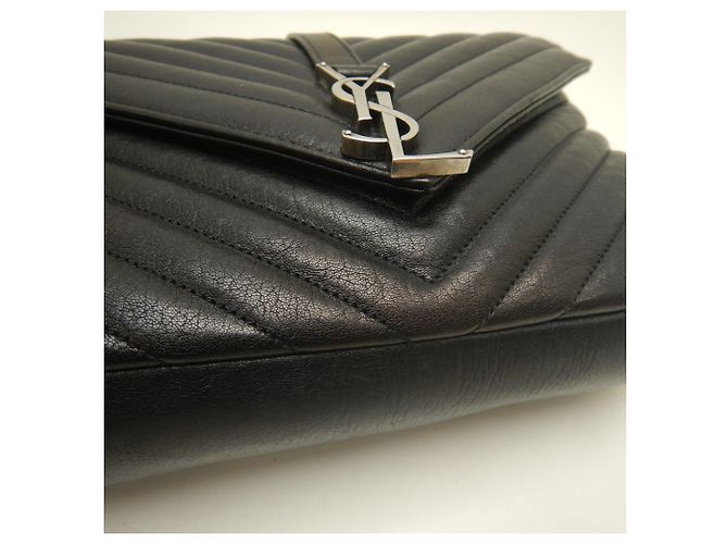 Borsa Yves Saint Laurent College Medium Nero - vista 17