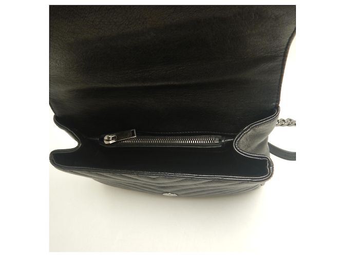 Borsa Yves Saint Laurent College Medium Nero - vista 23