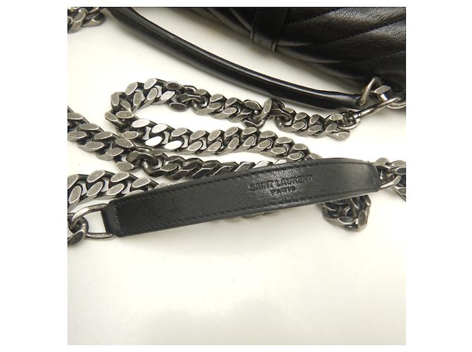 Borsa Yves Saint Laurent College Medium Nero - vista 6