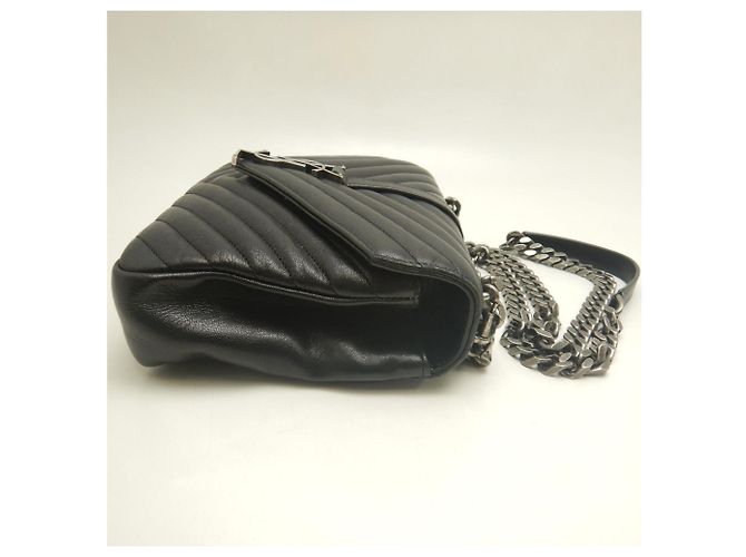 Borsa Yves Saint Laurent College Medium Nero - vista 7