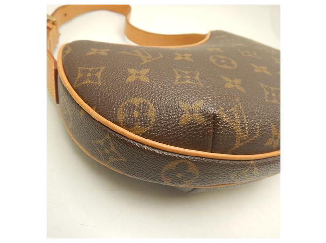 Borsa a tracolla Louis Vuitton Monogram Pochette Croissant PM Marrone Monogramma - vista 11