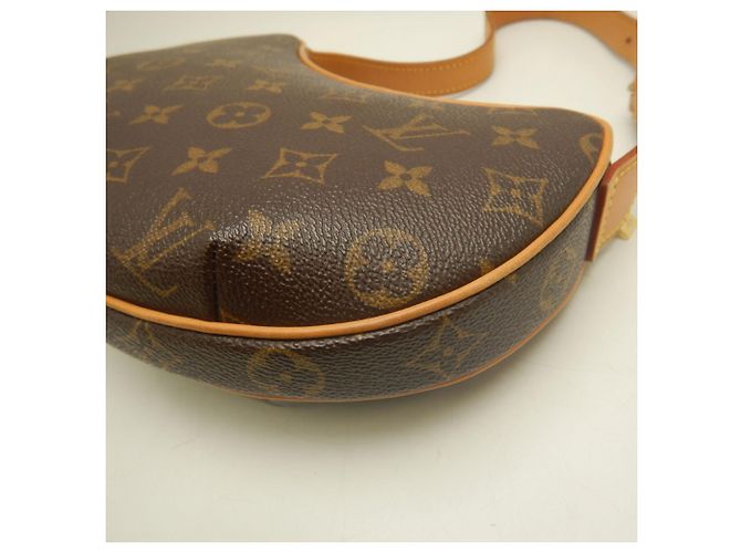 Borsa a tracolla Louis Vuitton Monogram Pochette Croissant PM Marrone Monogramma - vista 14