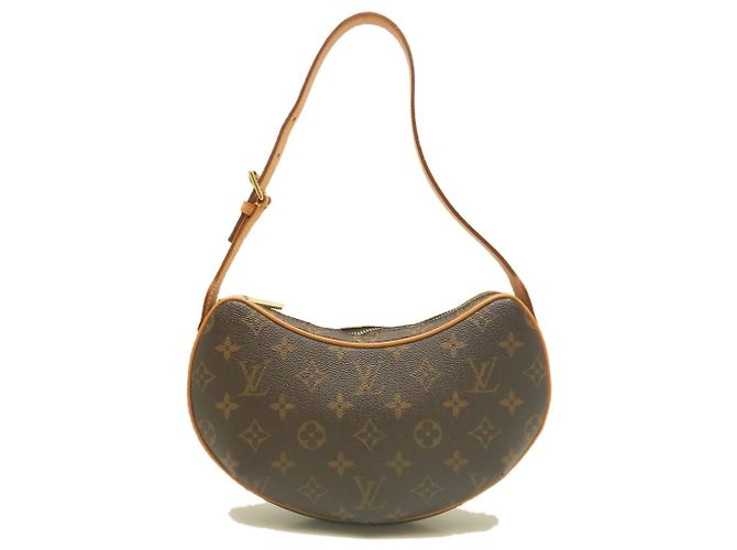 Borsa a tracolla Louis Vuitton Monogram Pochette Croissant PM Marrone Monogramma - vista 2