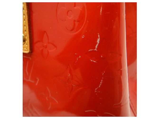 Borsa Louis Vuitton Vernis Lead PM Rosso Monogramma - vista 12