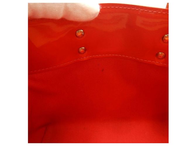 Borsa Louis Vuitton Vernis Lead PM Rosso Monogramma - vista 13