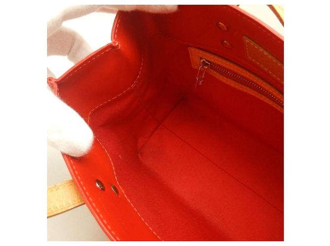 Borsa Louis Vuitton Vernis Lead PM Rosso Monogramma - vista 14