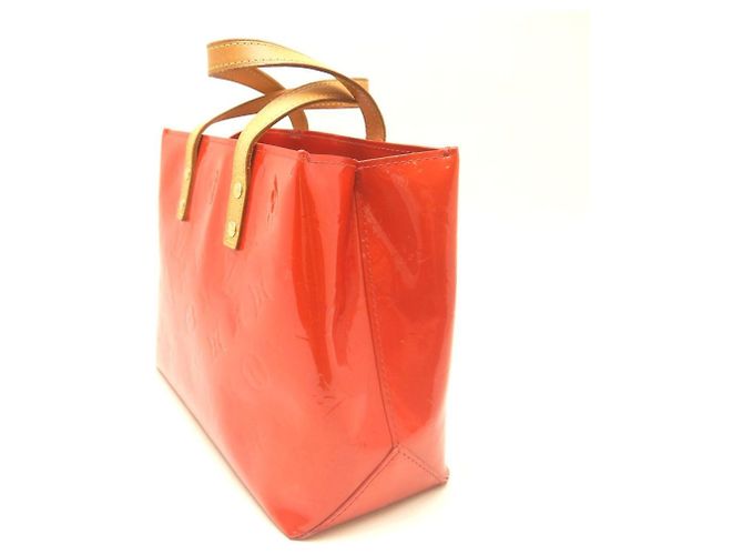 Borsa Louis Vuitton Vernis Lead PM Rosso Monogramma - vista 5
