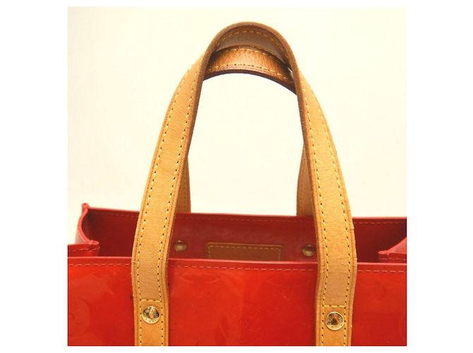 Borsa Louis Vuitton Vernis Lead PM Rosso Monogramma - vista 7