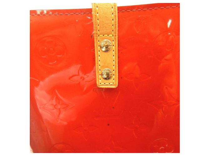 Borsa Louis Vuitton Vernis Lead PM Rosso Monogramma - vista 9