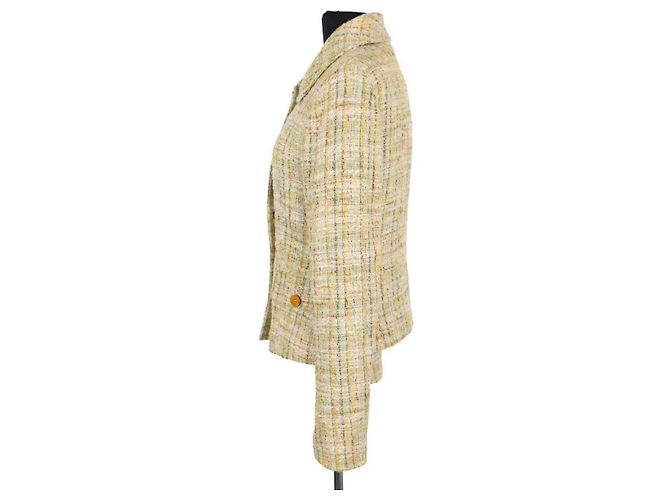Chaqueta de algodón amarilla Dolce & Gabbana Amarillo - vista 3