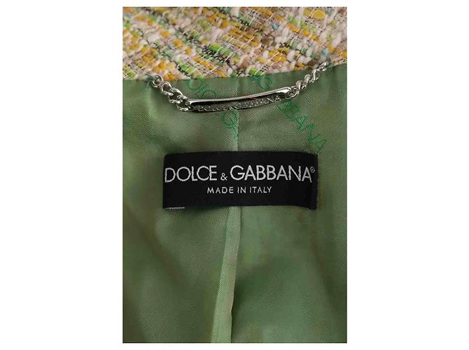 Chaqueta de algodón amarilla Dolce & Gabbana Amarillo - vista 5