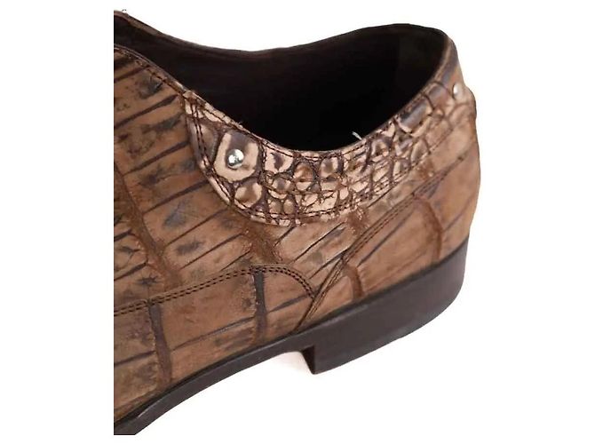 Scarpe stringate in pelle marrone Dolce & Gabbana - vista 4
