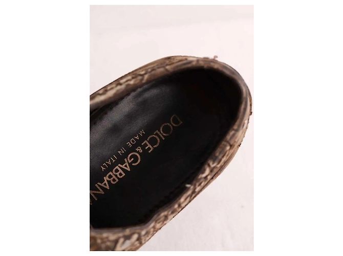 Scarpe stringate in pelle marrone Dolce & Gabbana - vista 5