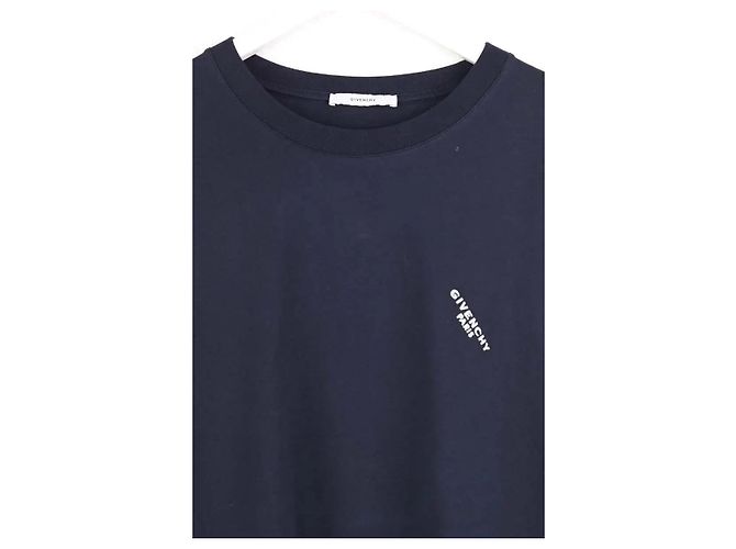 T-shirt Givenchy blu navy in cotone da uomo - vista 2