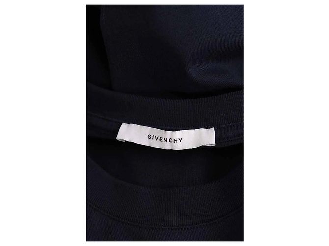 T-shirt Givenchy blu navy in cotone da uomo - vista 5
