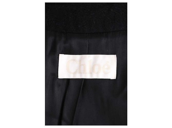 Abrigo de lana negro Chloé - vista 5