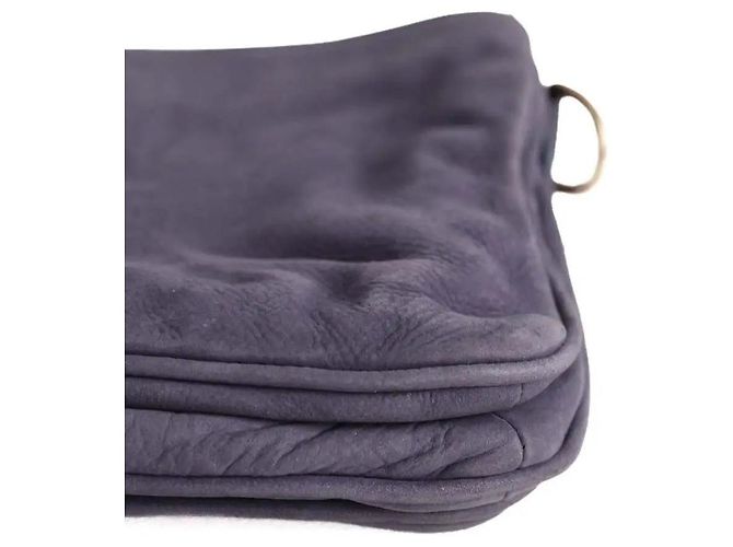 Borsa a tracolla Vanessa Bruno in pelle blu - vista 4