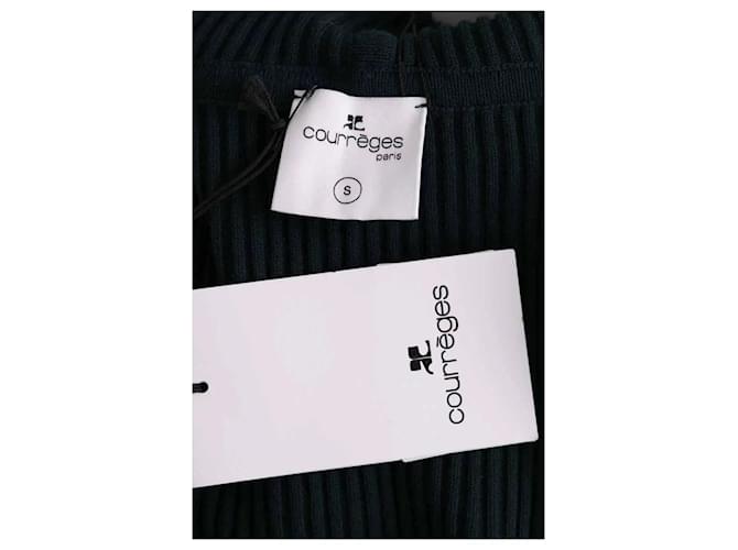 Courreges Courrèges grüner Viskose Pullover S - Ansicht 5