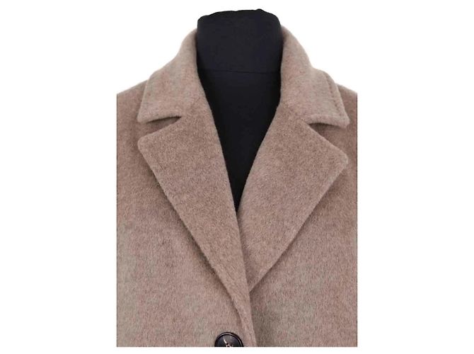 Abrigo de lana beige Gerard Darel - vista 2