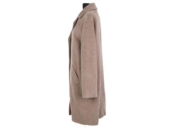 Abrigo de lana beige Gerard Darel - vista 3
