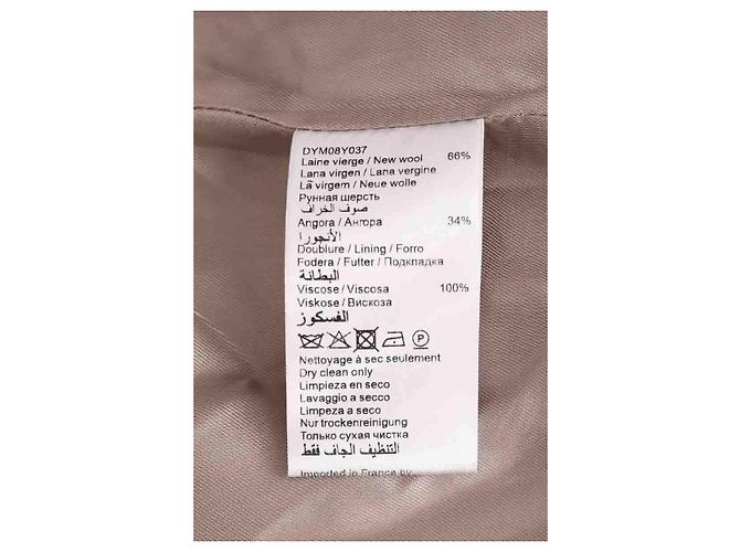Abrigo de lana beige Gerard Darel - vista 6