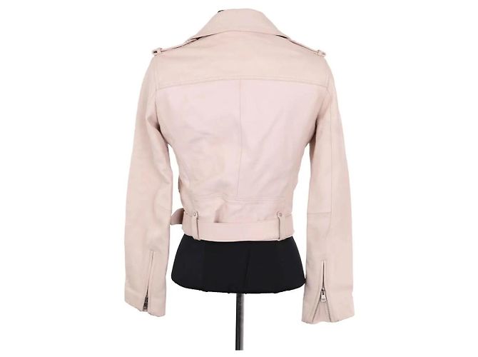 Maje Lederjacke in Rosa Pink - Ansicht 5
