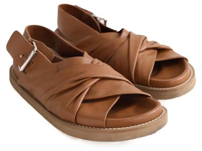 Sandali Joseph in pelle camel Cammello - vista 3