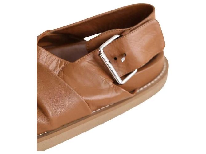 Sandali Joseph in pelle camel Cammello - vista 4