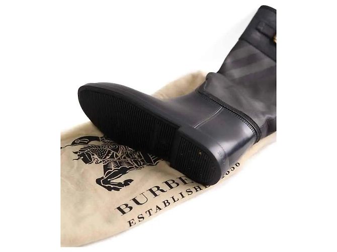 Burberry Botas de lluvia negras Negro - vista 6