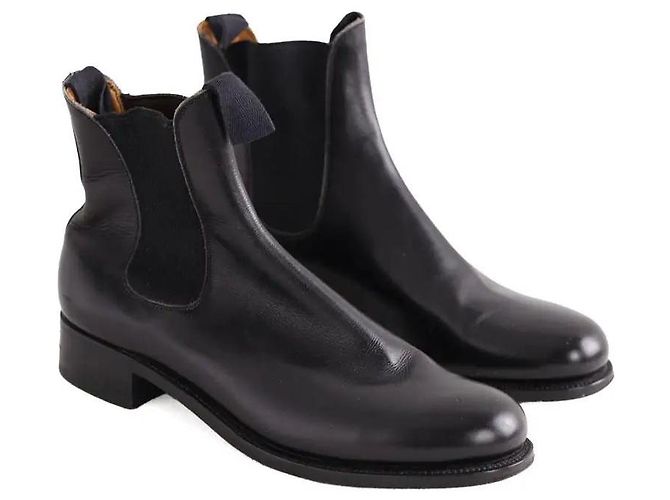 Botas JM Weston de cuero negro - vista 3