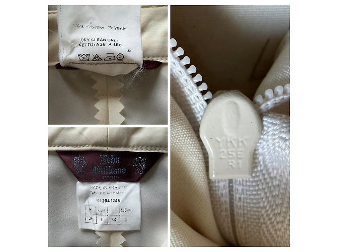 Pantalones John Galliano 2001 Fall/Winter Beige - vista 2