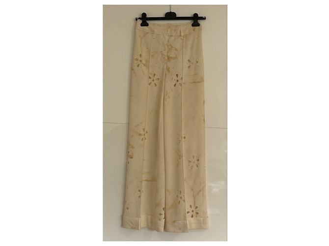 Pantalones John Galliano 2001 Fall/Winter Beige - vista 4