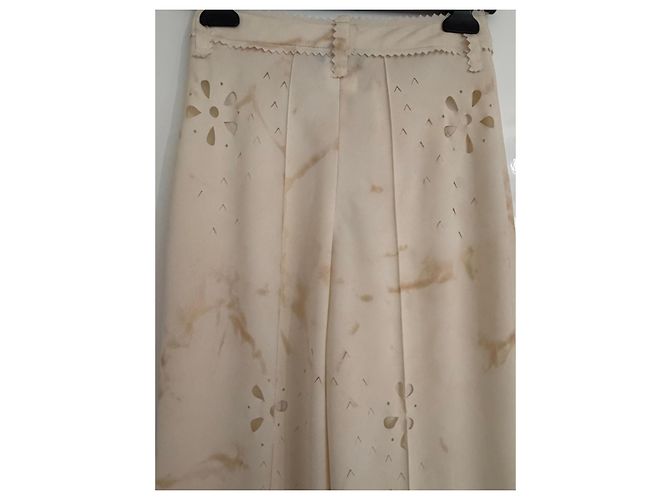 Pantalones John Galliano 2001 Fall/Winter Beige - vista 5