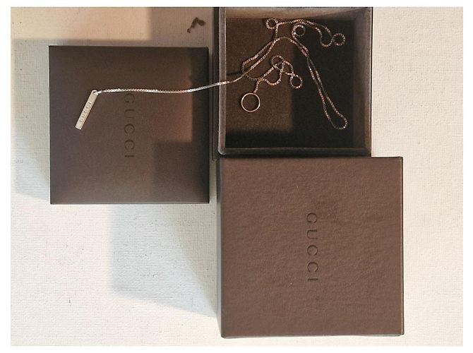 Collana Gucci in oro bianco 750/000 Argento - vista 3