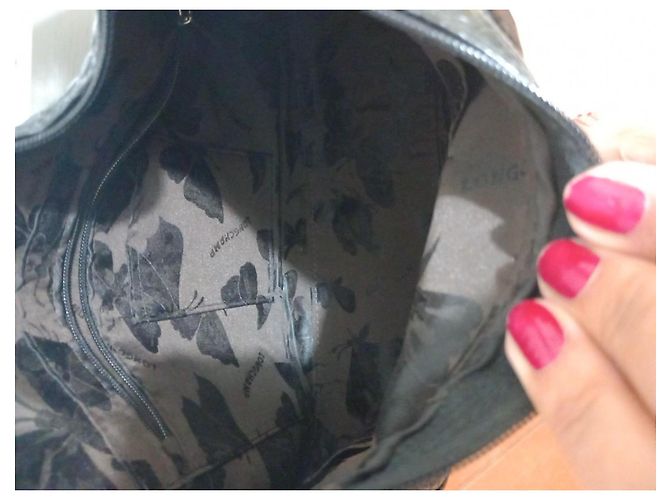 Borsa a spalla Longchamp in pelle nera effetto coccodrillo Nero - vista 5