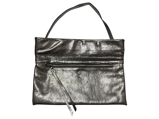 Autre Marque Borsa in pelle Gianni Chiarini Argento - vista 6