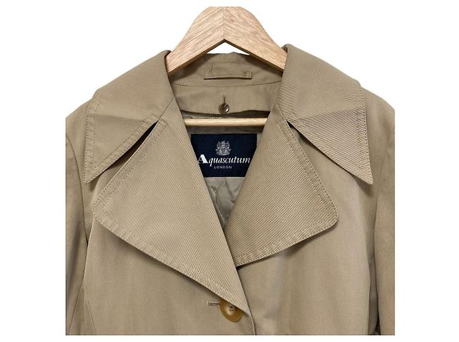 Autre Marque Trench Coat Aquascutum Beige - vista 4