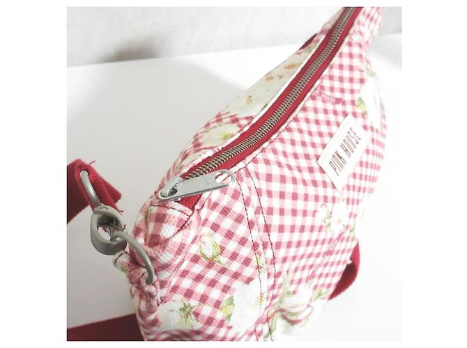 Autre Marque PINK HOUSE Borsa a tracolla Nobara Gingham Print Rosso - vista 6
